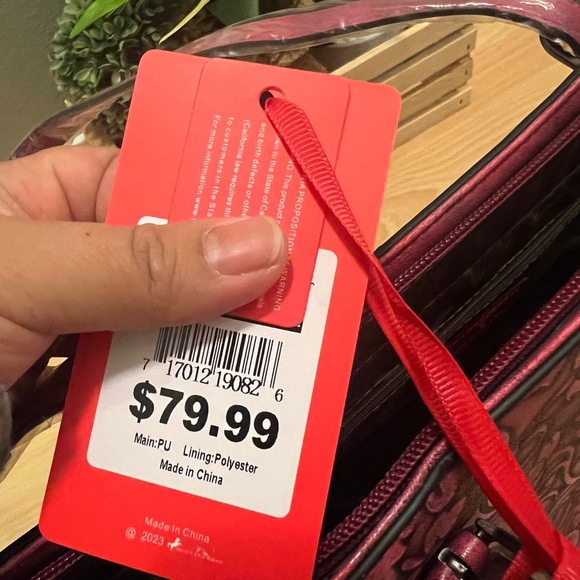 Montana West Fuchsia Large Tote - Picture 11 of 15